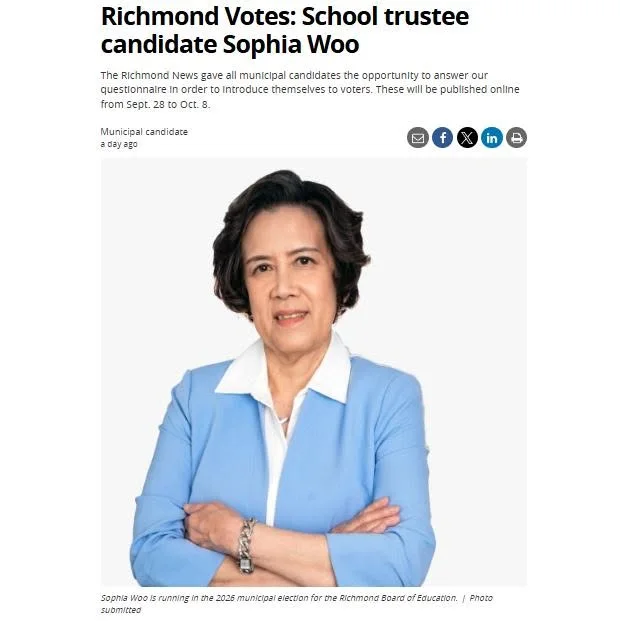 Check out Sophia's feature in the Richmond News!
